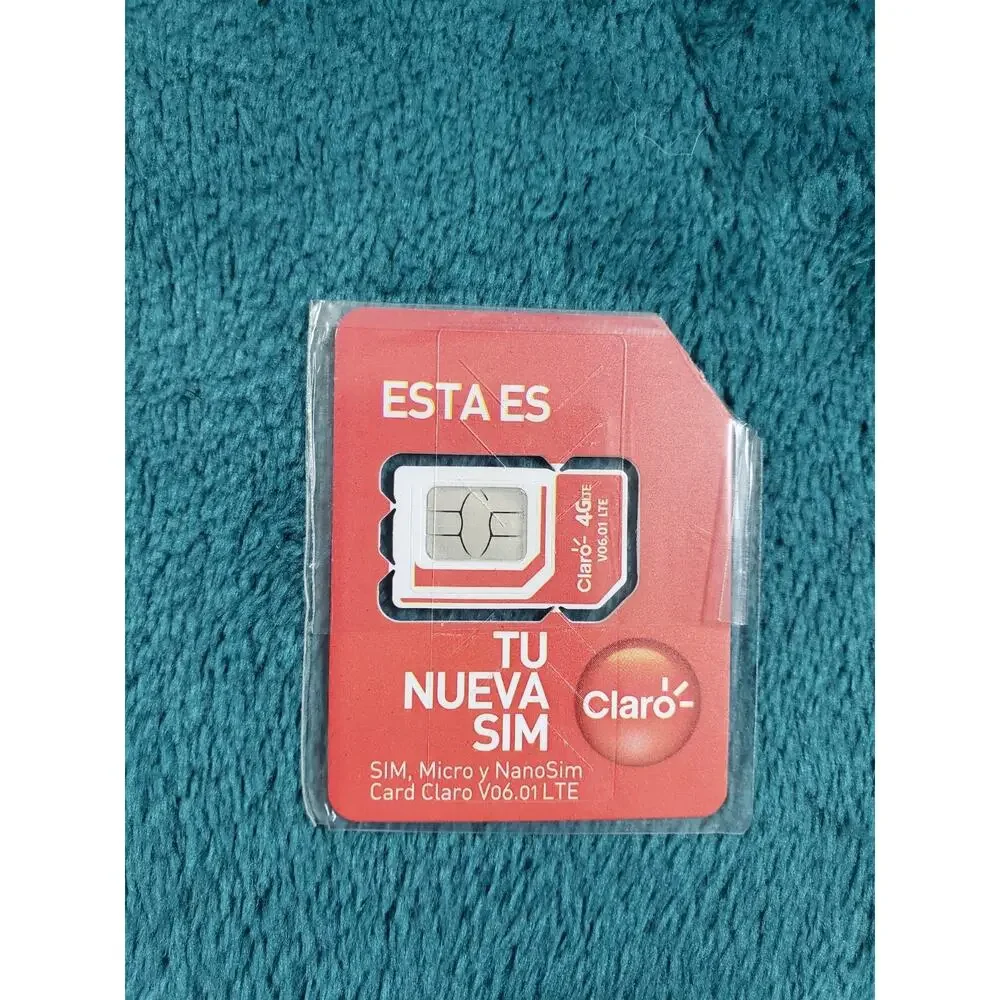 Claro 4G LTE Dominican Republic Travel Sim Card Chip Pre Paid Prepago